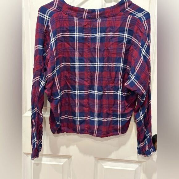 Rails small cropped plaid shirt long sleeve - Picture 2 of 5